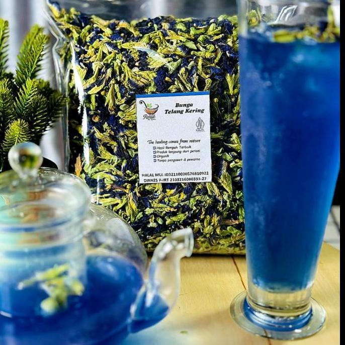 Bunga Telang Kering 1 Kg - Teh Telang Premium ARG