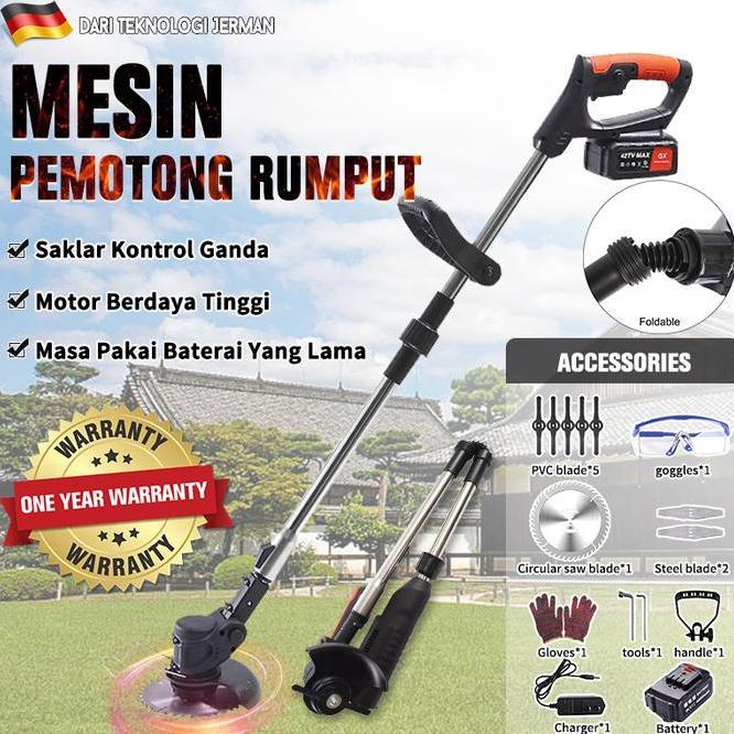 Mesin Pemotong Rumput Lipat Elektrik Mesin Potong Rumput 48V