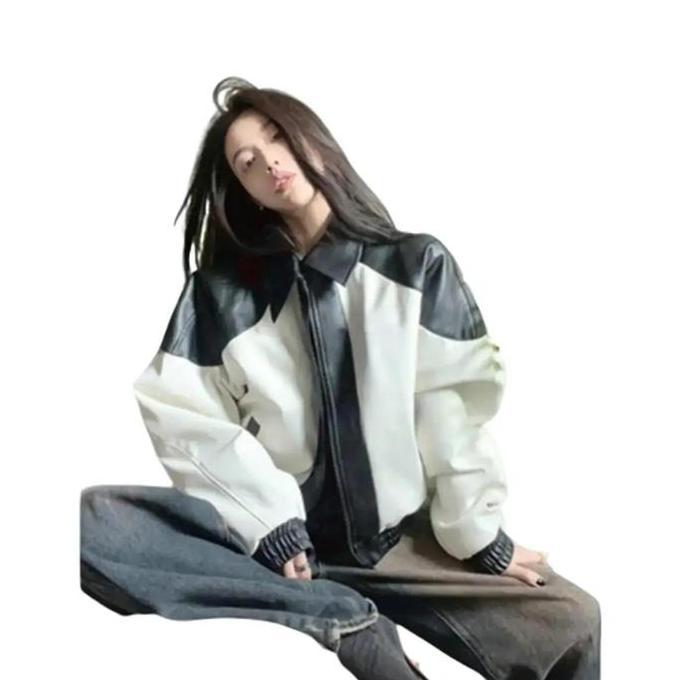 Jaket skena  Kulit wanita OVERSIZE Premium