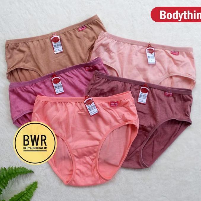 Murah [ 3pc ] CD BODYTHIN | Celana Dalam Wanita Murah Berkualitas CD Cewek Remaja Dewasa - Bwr Mart 