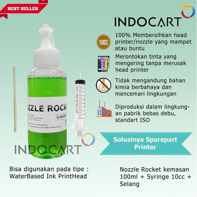 New- Nozzle Rocket Cleaner-Pembersih head inkjet printer HP Canon Epson-100