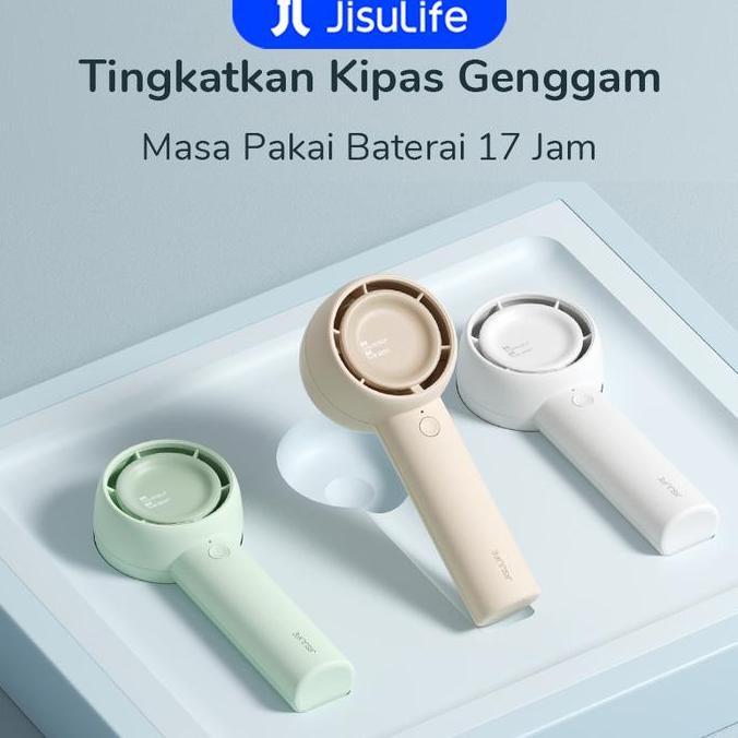 JISULIFE Handheld Fan Life5 Kipas Angin Mini Portable Yang di cas Handheldfan Turbo Jet Brushless Ki