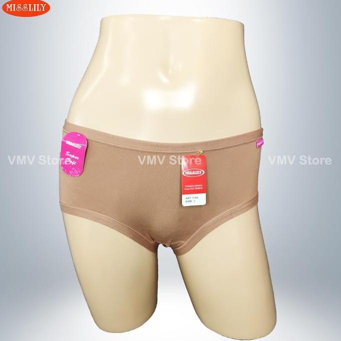 Murah Celana Dalam Wanita Misslily 1888 Supersoft CD Polos Perempuan M L XL XXL XXXL Extra Lembut Ny
