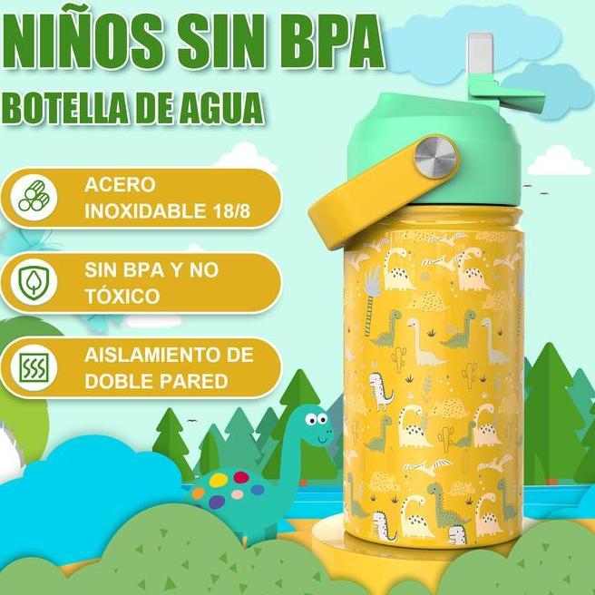 Pashlinc Tumbler Anak Sedotan350Mi Baja 304 Food Grade Tahan 24 Jamanti Tumpah Gratis Ongkir Randoml