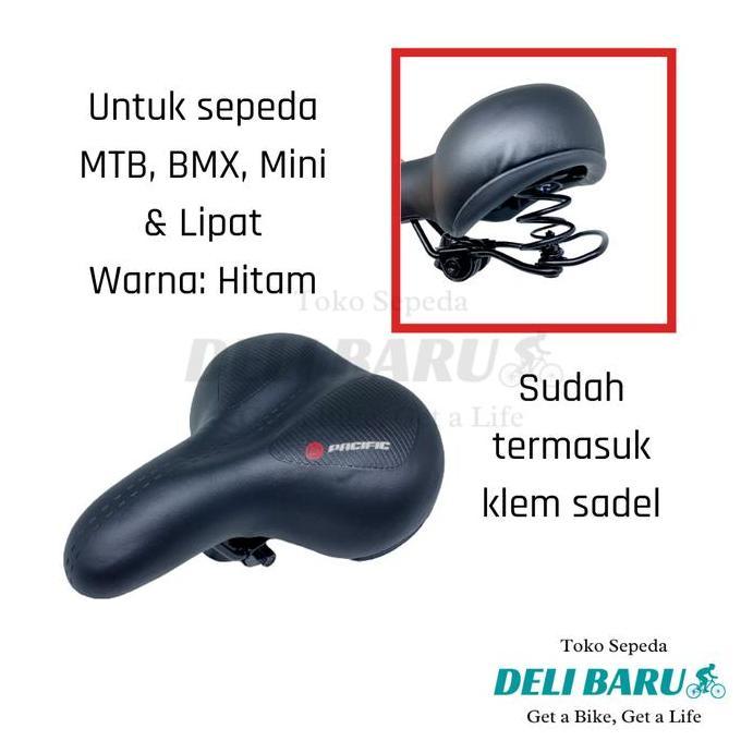 Sadel per LEBAR jok sepeda mini MTB lipat onthel