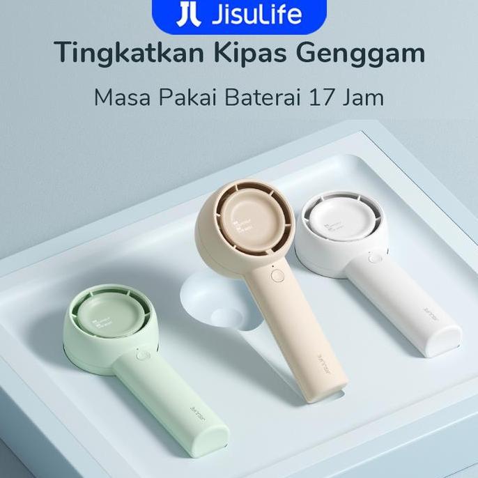 JISULIFE Handheld Fan Life5 Kipas Angin Mini Portable Yang di cas Handheldfan Turbo Jet Brushless Ki
