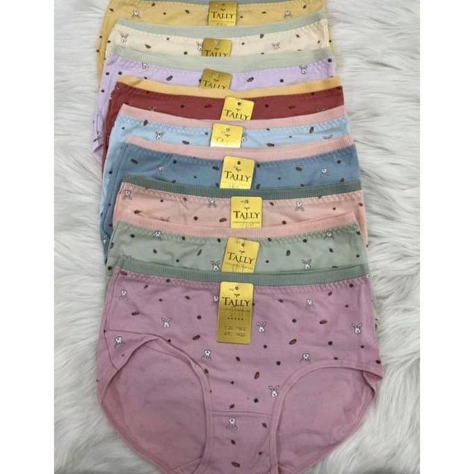 Murah Tally 1453 CD Celana Dalam Wanita Bahan Katun Fit To L-XL Non COD