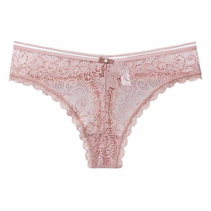 Murah Selena Panties Celana Dalam Wanita Sexy CD Thong Cewe Renda Lace Trans Non COD