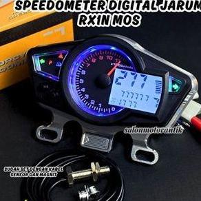 SPEEDOMETER KOSO RX1N MOS UNIVERSAL SPIDO RX1N JARUM DIGITAL SET PANGKON CNC IMPORT ORIGINAL DAN TER