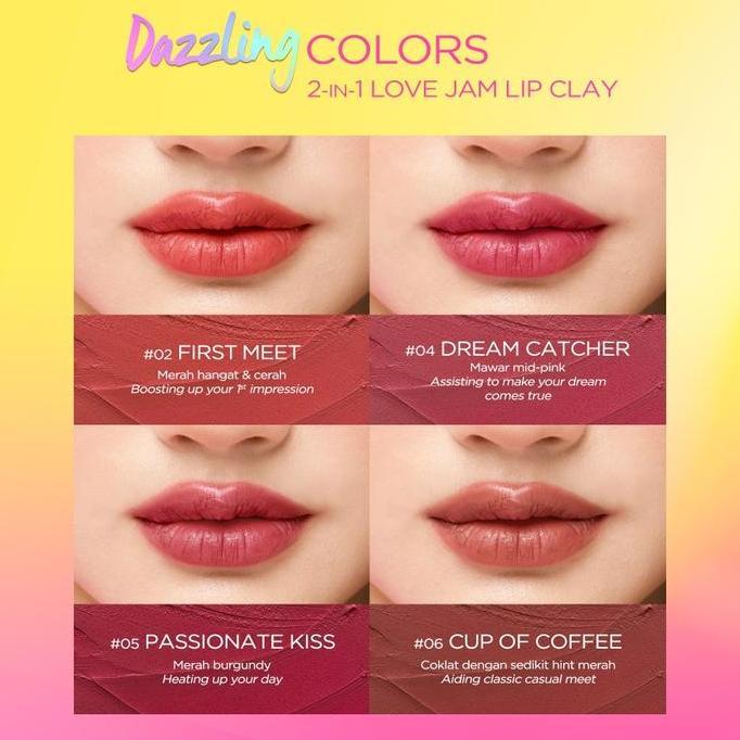 New- Dazzle Me 2 in 1 Love Jam Lip Clay | Lip Cream | Lip Matte | Lipstick | Lip Tint