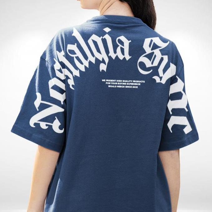 Diskont (Rekomendasi) T-Shirt Kaos Pria Wanita Lengan Pendek Motif "Nostalgia Sync" Digital Printing