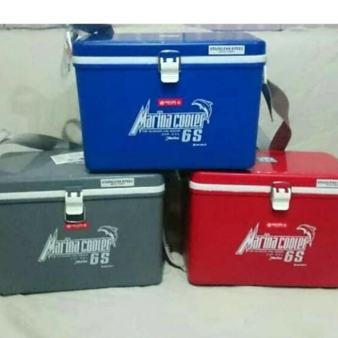 New- Marina Cooler Box ice 6s Cool Box Es Batu Lion Star Kotak Pendingin