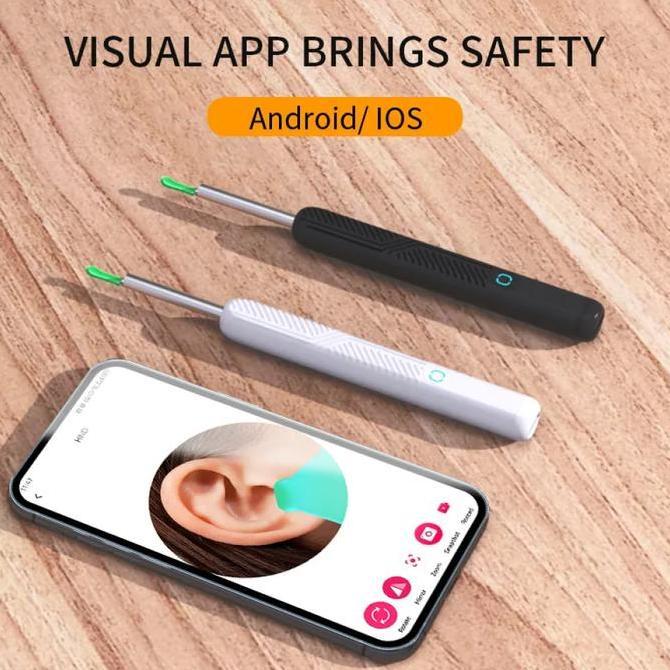 BORLEW Alat Pembersih Telinga Kamera Endoskopi Pembersih Telinga Endoscope Wireless