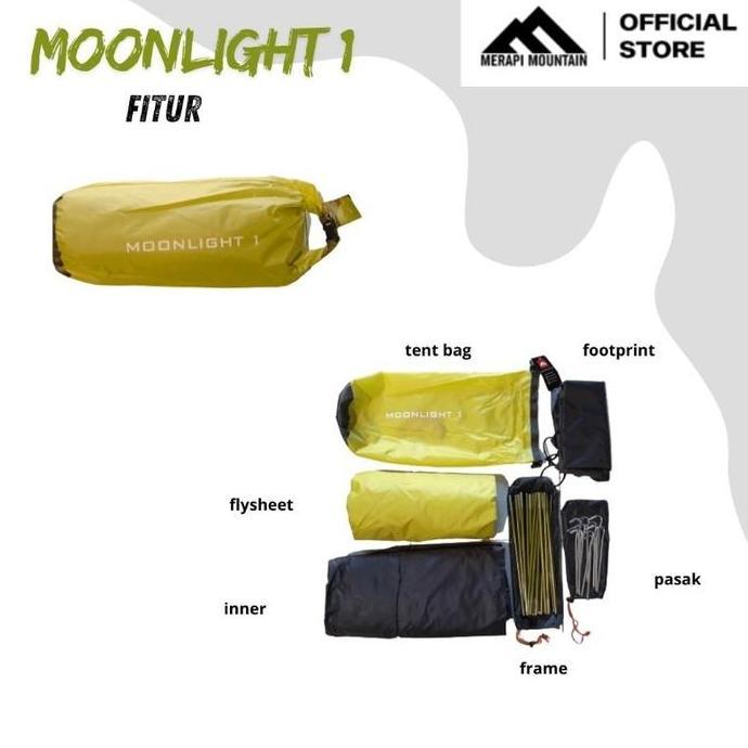 Terlaris Tenda 1P. Merapi Mountain Moonlight 1. Tenda 1 Orang. Tenda Single. Tenda Ringan. Tenda Bad