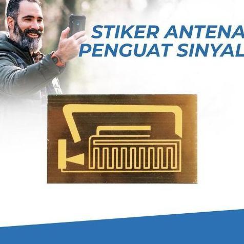 STIKER ANTENA PENGUAT JARINGAN BOOSTER SINYAL SMARTPHONE HANDPHONE SP-1 STABLE CONVENIENT VERSATILE 