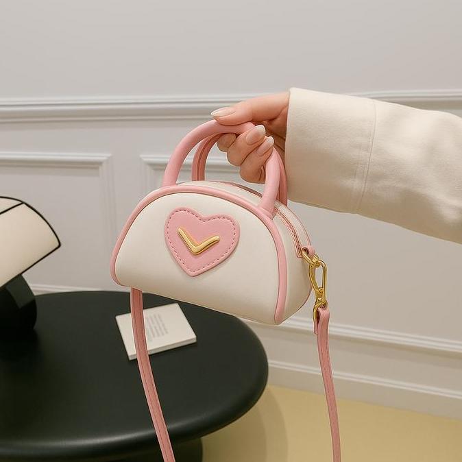 Sylviaori- Miniatur Tas Mini Selempang Wanita Simpel Terbaru Pink Kombi Slingbag Wanita Handbag Desa
