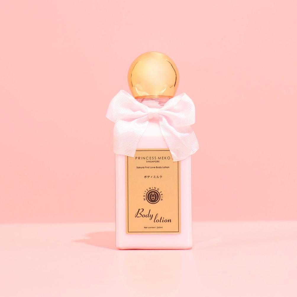 DelOnA- Princess Meko Singapore Sakura First Love Body Lotion- Body cream, body serum , pengganti de