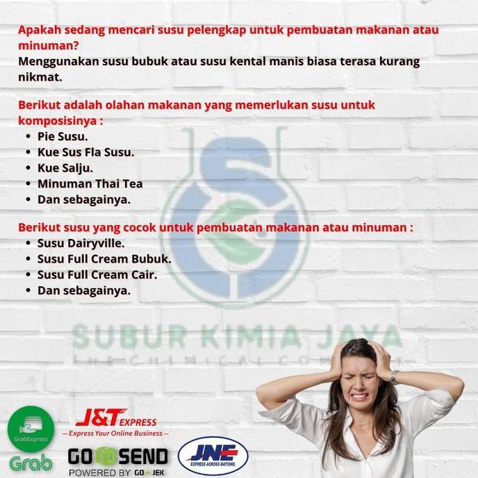 New- Susu Bubuk Indomilk Dairyville / Milk Powder Dairyville / Susu Bubuk Dairyville 1 KG