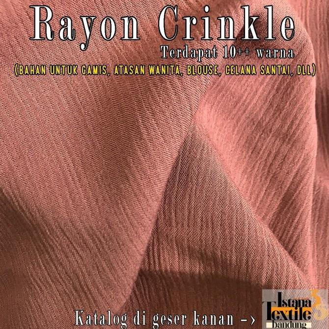 New- 1/2 meter katun Rayon Crinkle Krinkle #Premium