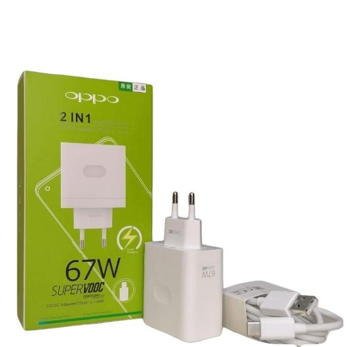 New- Charger Oppo SUPER VOOC 67W Kabel Tipe C Type-C 67 Watt Oppo A98 A92