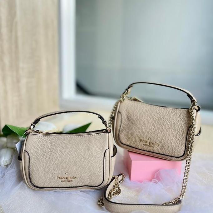 KS Smoosh Micro Xbody Pebble Leather Lht Sand