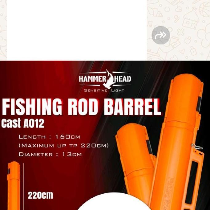 Tas Pancing Joran Hammerhead Tabung Barrel 160 - 220 Cm