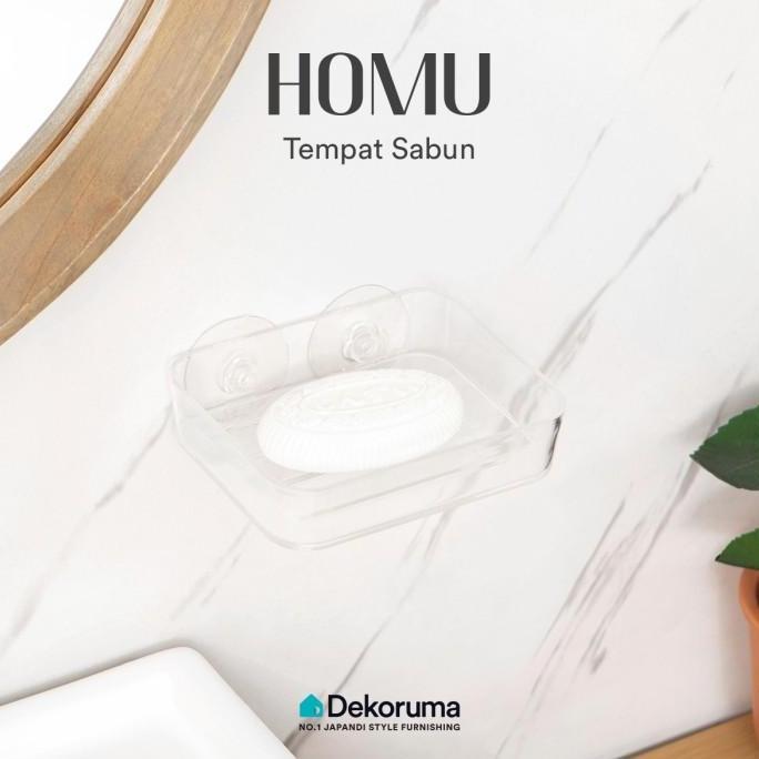 Dekoruma HOMU Tempat Sabun Mandi dengan Suction Holder