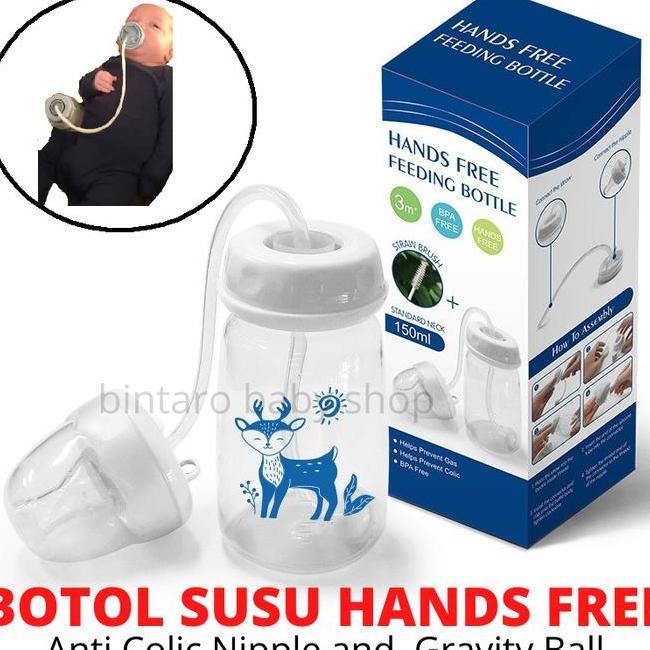 Hands Free Baby Feeding Bottle Botol Susu Bayi Hand Free