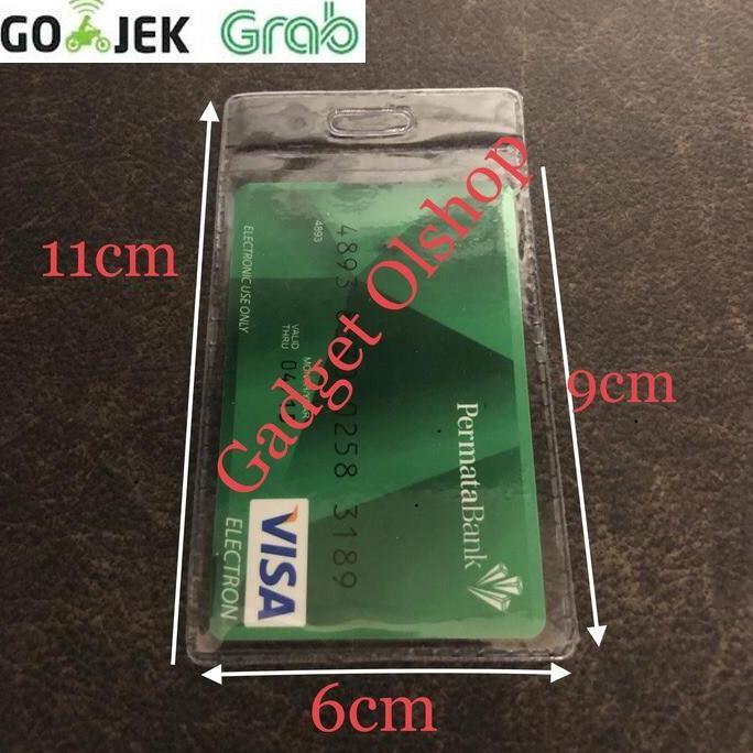 Etoll bening tipis / plastik nametag bening/nametag/ per 500PC