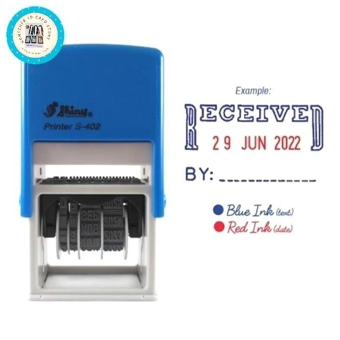 NEW Stempel Received Tanggal  Shiny S-402 Stempel Received otomatis Shiny