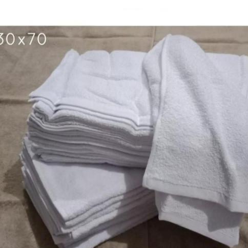 HANDUK KECIL OLAHRAGA PUTIH POLOS HANDUK LEHER BAHAN FULL KATUN PUTIH HANDUK LEHER SAPU TANGAN Kain