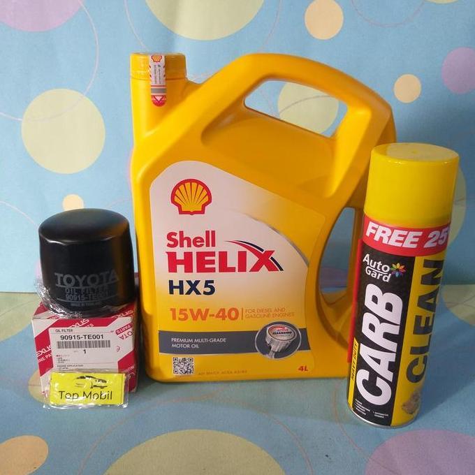MONOXOM Paket oli Shell HX5 15W-40 Kijang 4K 5K 7K Corolla KE 20 30 70 DX (3)