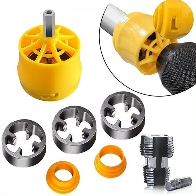 ZANACOM 8pcs Alat Pembuat Senai Ulir Pipa / Cetakan Ulir Pipa PVC 1/2" 3/4" 1" Senai Drat Ulir Cocok