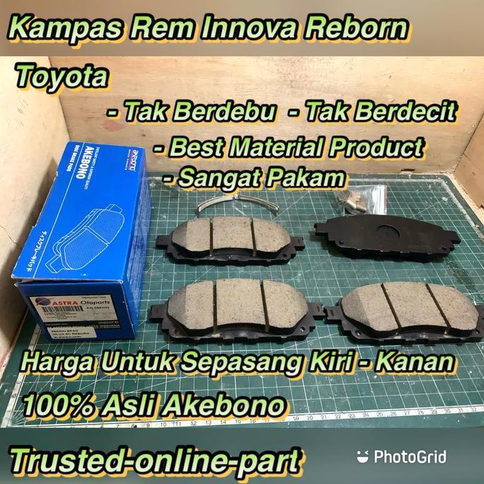 Kampas Rem Innova Reborn Depan 100% Asli Akebono