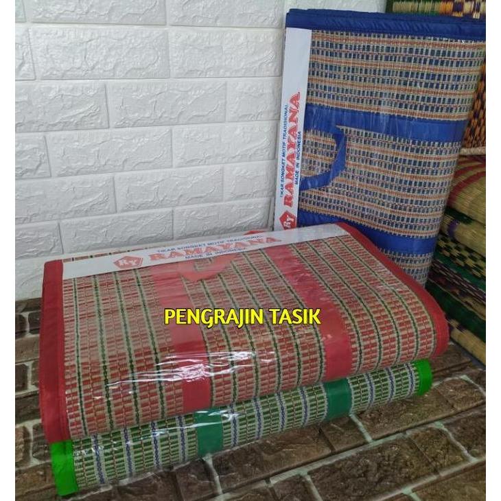 Tikar Lipat Piknik Tikar Lipat Mendong Ukuran 2x2 Tikar Mendong Tenun