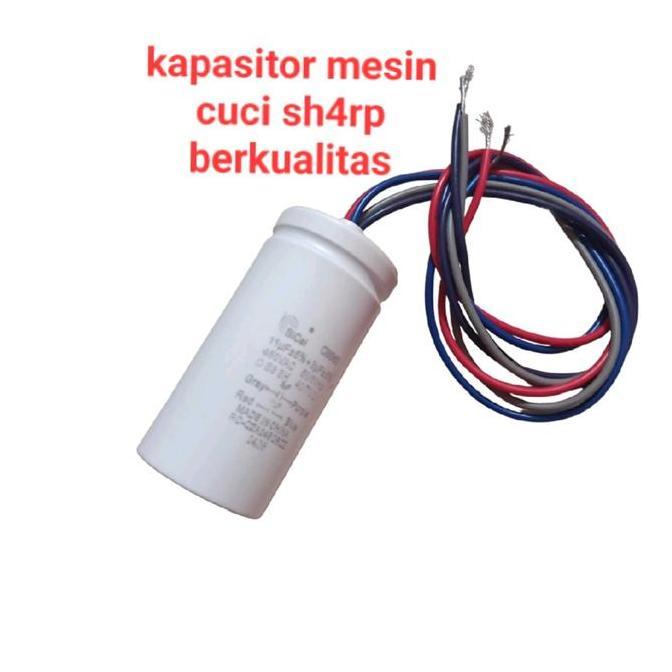 Amanahjamin- Capasitor Mesin Cuci Sh4Rp 2Tabung Ori Kapasitor