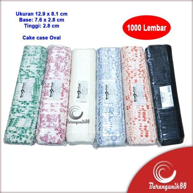 Best- Kertas Bolu Kukus Oval 129mm 1000 Lembar Risol Cake Case Cup Cake