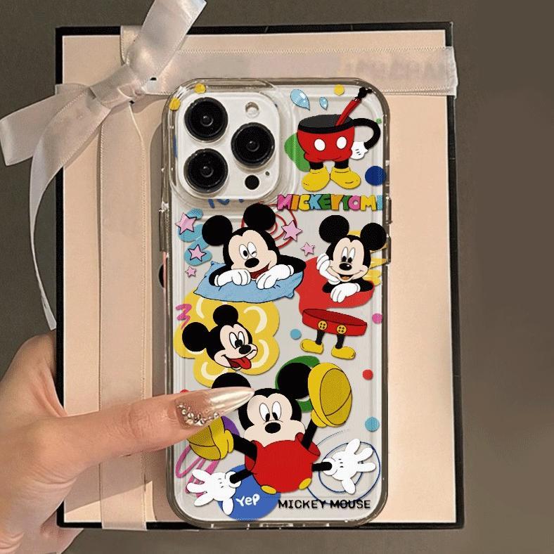 CUCI GUDANG Casing ponsel Miki Mouse yang usil bersama kawan-kawannya cocok untuk Samsung A54 5G A55