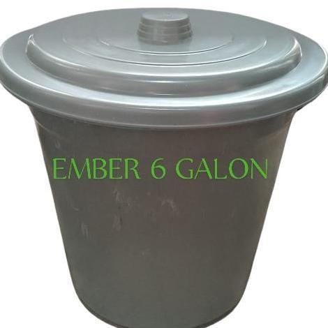 Ember Plastik RAINBOW 6 GL / Ember Air 6 GALON ABU ABU / Ember kamar mandi tutup plastik 6 GALON / E