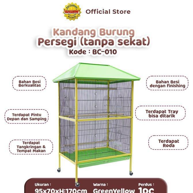 ASLI Kandang Octagon - Kandang Burung Rumah BC Series READY STOCK