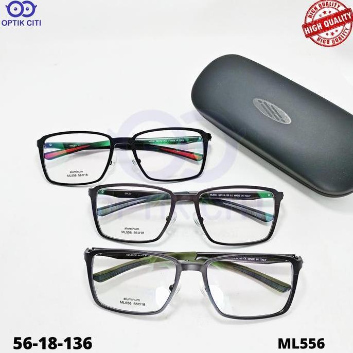 Frame Kacamata Sporty Pria Ada Pegas 556 Kotak Besar