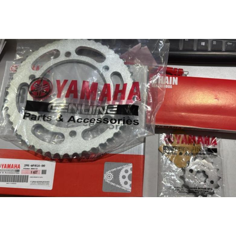 Gear Set Komplit Plus Rantai Yamaha R15 V3 New