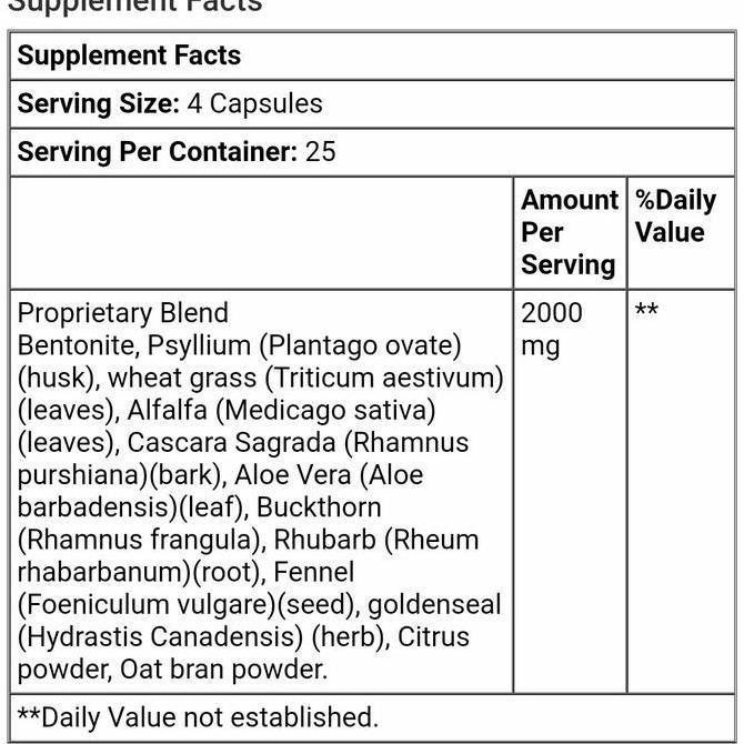 Mason Natural Colon Herbal Cleanser 100 Capsules Usus Besar Detox Original