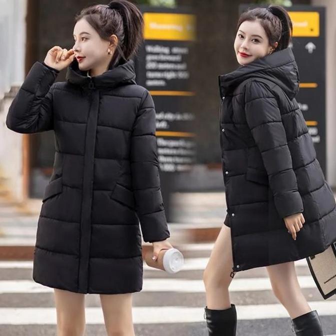 Long Coat wanita musim dingin Jaket Jubah style korea