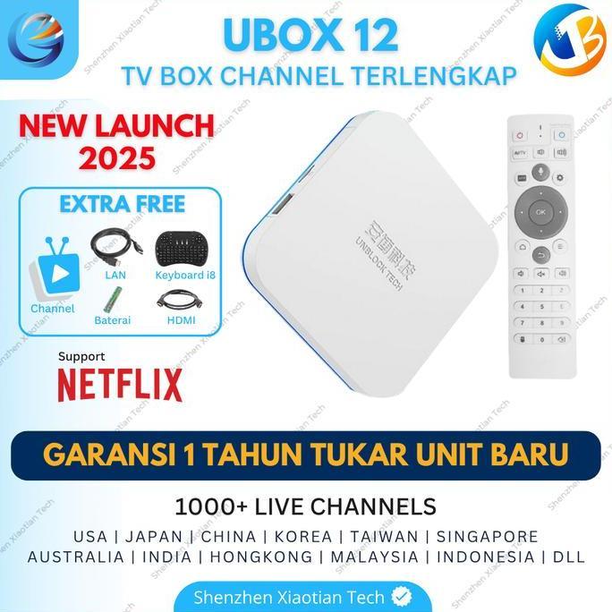 Terpopuler- Unblock Tech Ubox 12 Pro Max Android 12 | Android Tv Box Ubox 4Gb/64Gb
