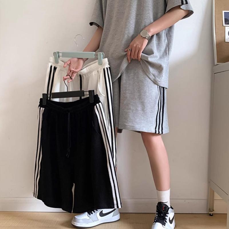 Set Celana Pendek Lengan Pendek Set Olahraga Pria Set Olahraga Wanita Dewasa Set Couple Pasangan Kek