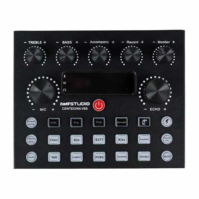 Musiq- Soundcard V8S Centechia Taffstudio Mixer Bluetooth Amplifier