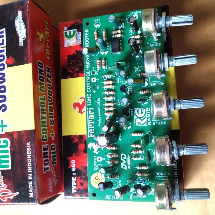 Kit Tone Control Mono Mic Subwoofer