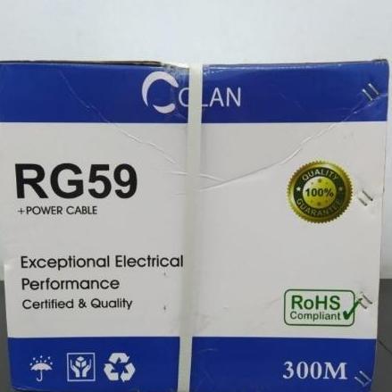 kabel cctv RG59+power/kabel cctv RG59 COLAN 300M