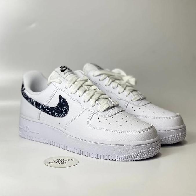 Nike Air Force 1 Low Essential White Black Paisley (100% AUTHENTIC)